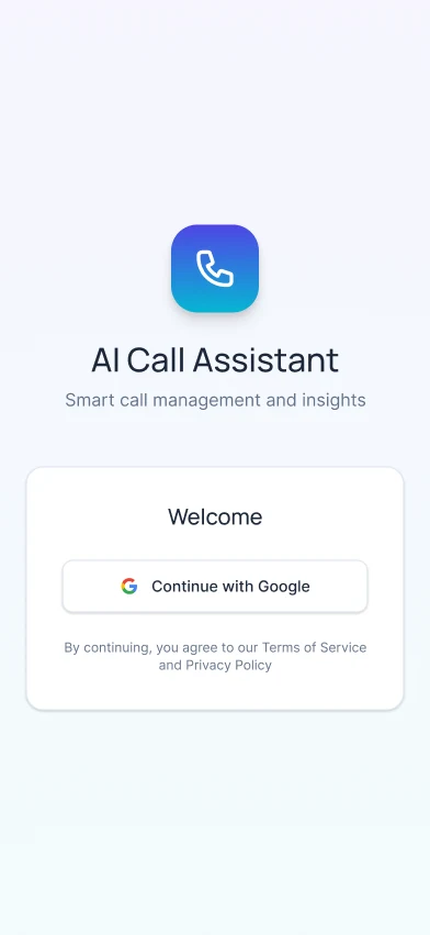 AI Voice Agent: Welcome