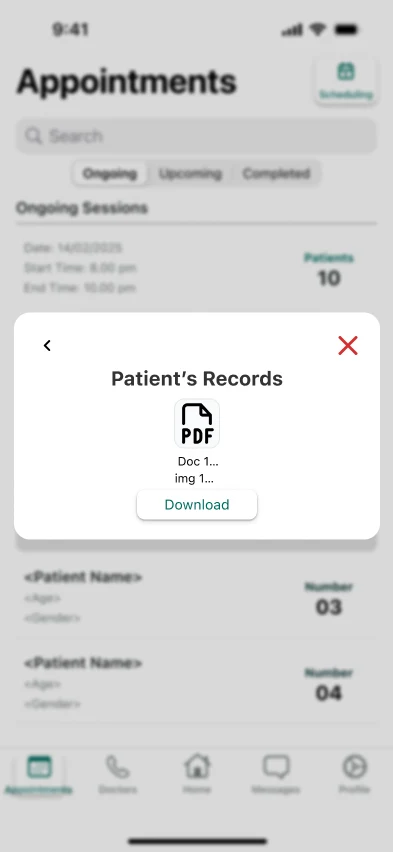 DocxNet: Scheduled 17 · doctors
